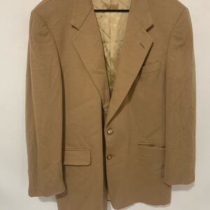 Walter Morton/ Hickey Freeman Men’s  Vtg Blazer 100% Cashmere  Brown size 42 LNG